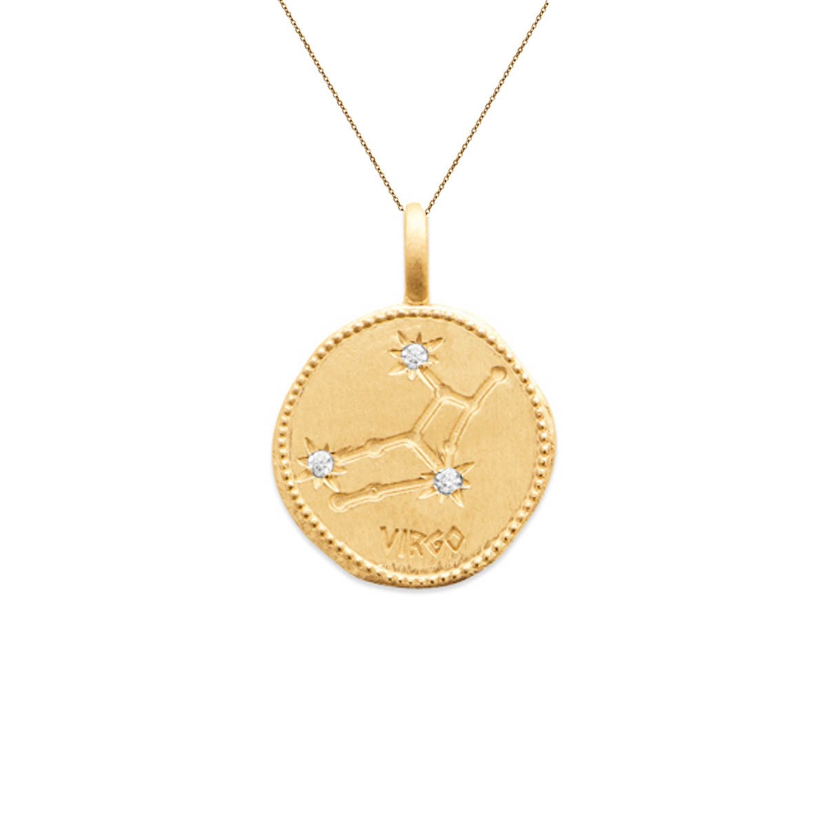 Pendentif signe du zodiaque VIERGE - Bijoux Privés Discovery