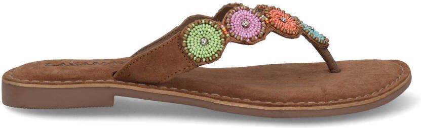 Lazamani Kleurrijke Suède Slippers Multicolor Dames