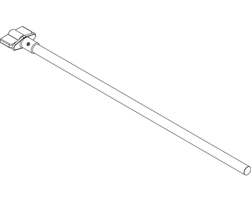 Aluminium bedieningsstang voor Vario Deluxe plisségordijn 150 cm, aluminiumkleurig