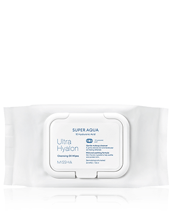 Missha Super Aqua Ultra Hyalon Cleansing Oil Wipes 30-Stück