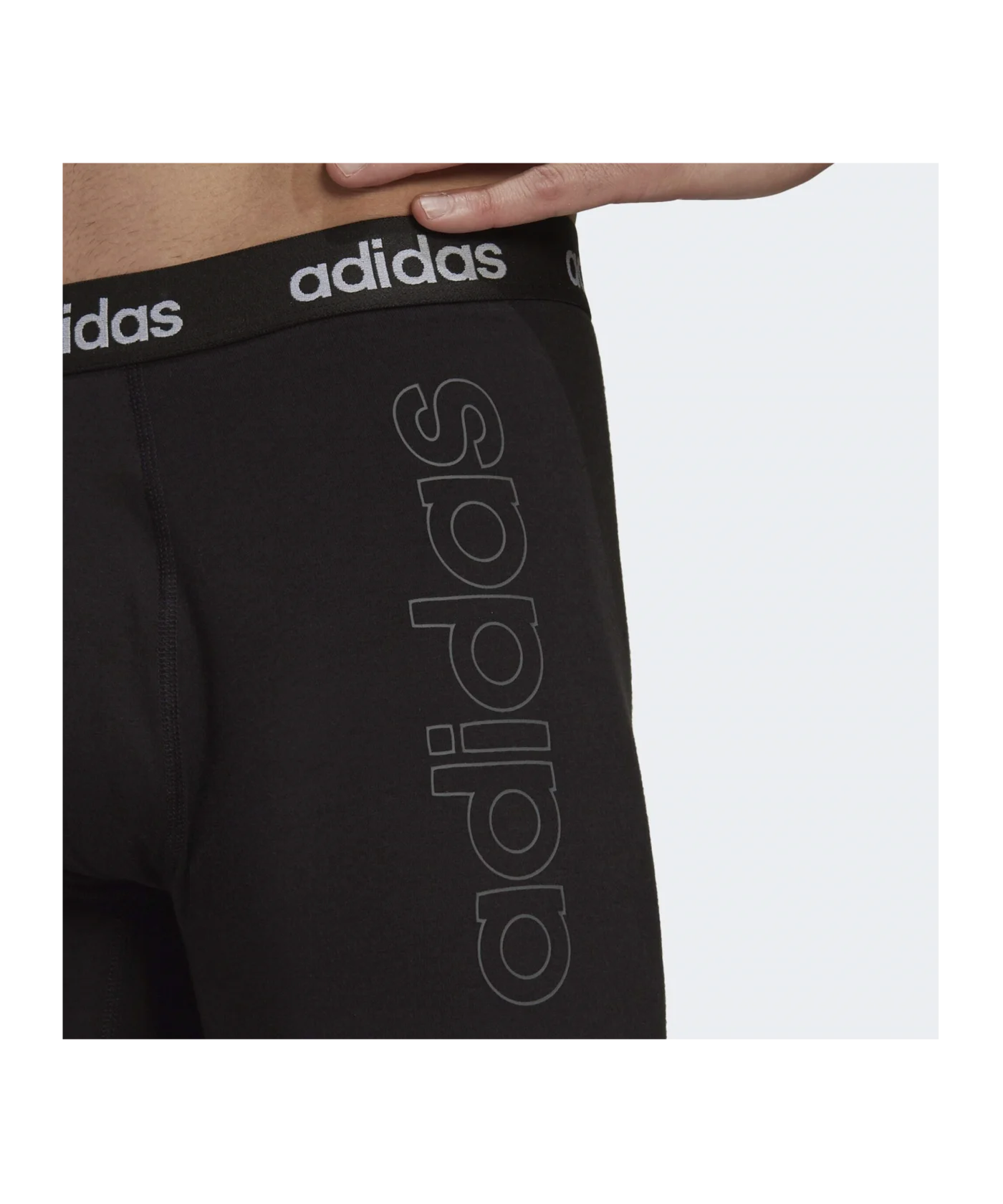 adidas Graphic Brief Boxershort 2er Pack Schwarz