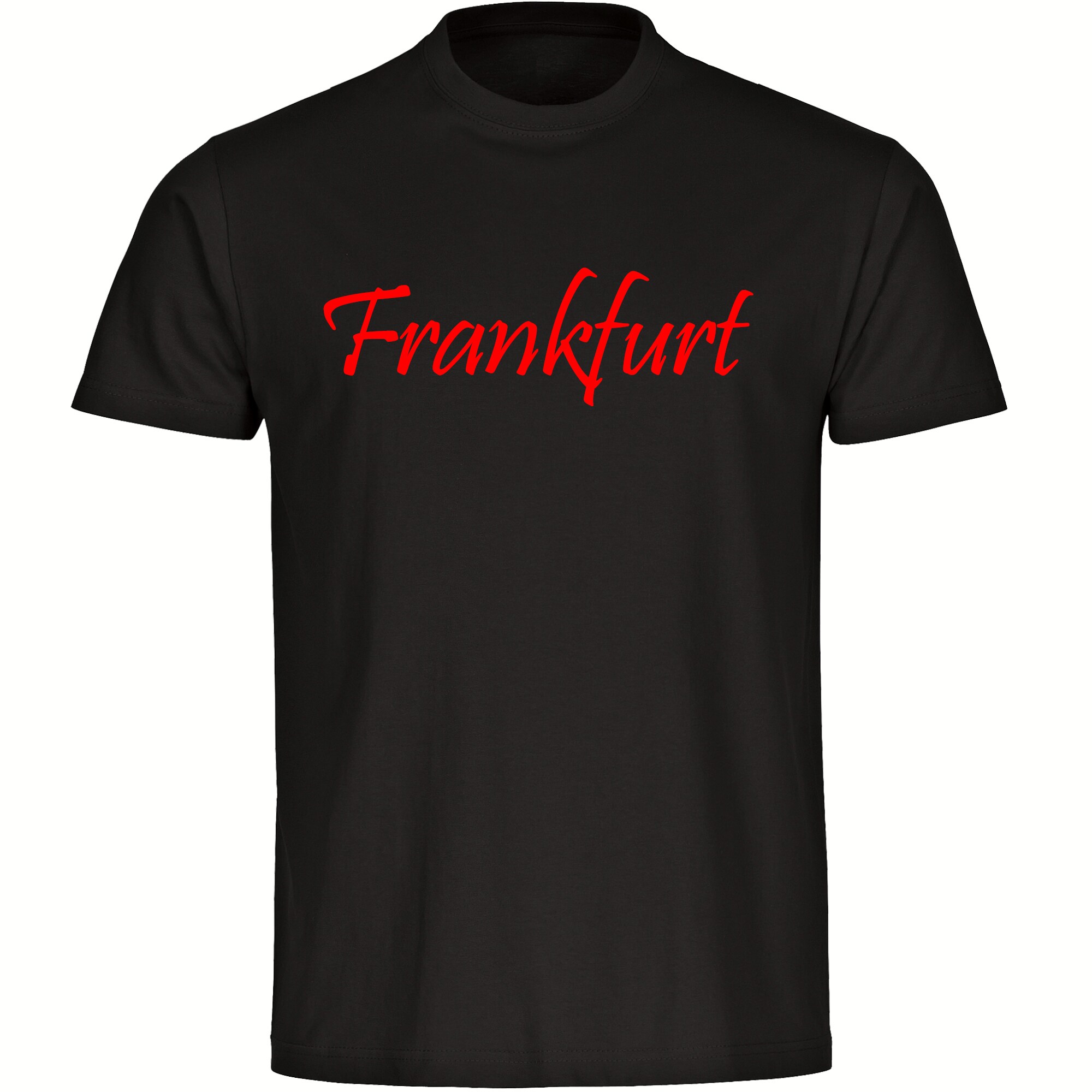 multifanshop® Kinder T-Shirt - Frankfurt - Schriftzug - Druck rot