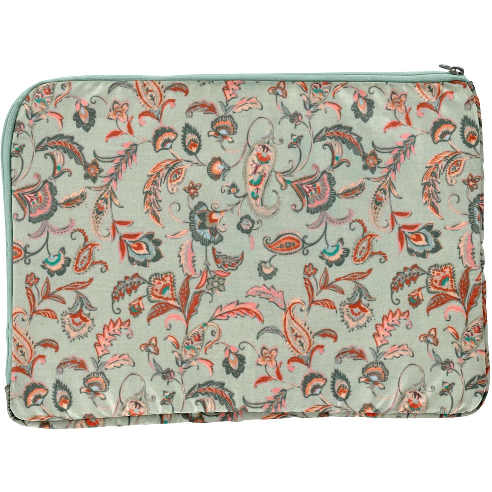 Pochette Ordinateur 15 Pouces Vert Bohème