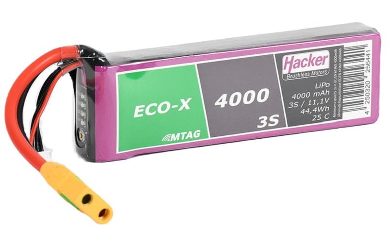 RC-Akku LiPo 4000 mAh 11.1 V 25C TopFuel ECO-X MTAG3S LiPo Akku mit XT90-S Secker