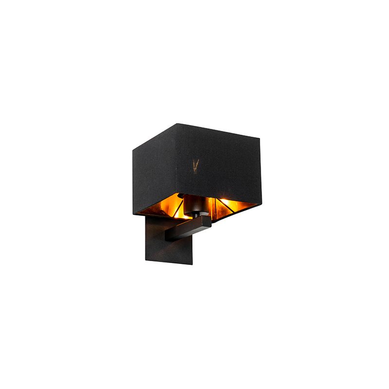 Moderne wandlamp zwart met goud - VT 1