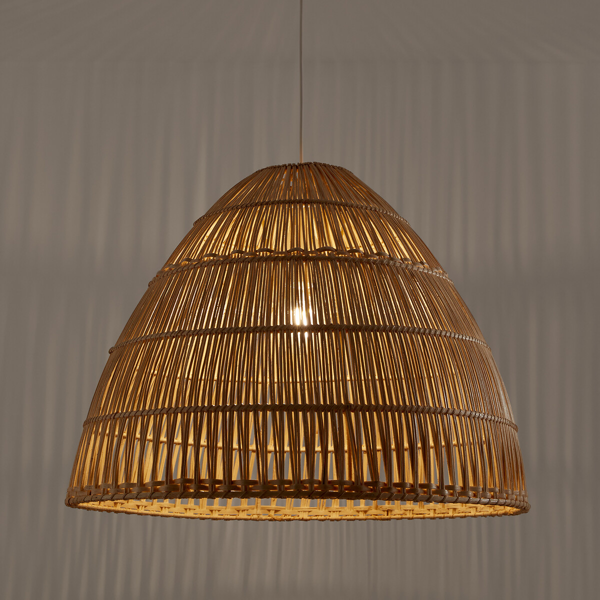 LA REDOUTE INTERIEURS<br>Luminária pendente de rattan Ø60 cm, Kyodo