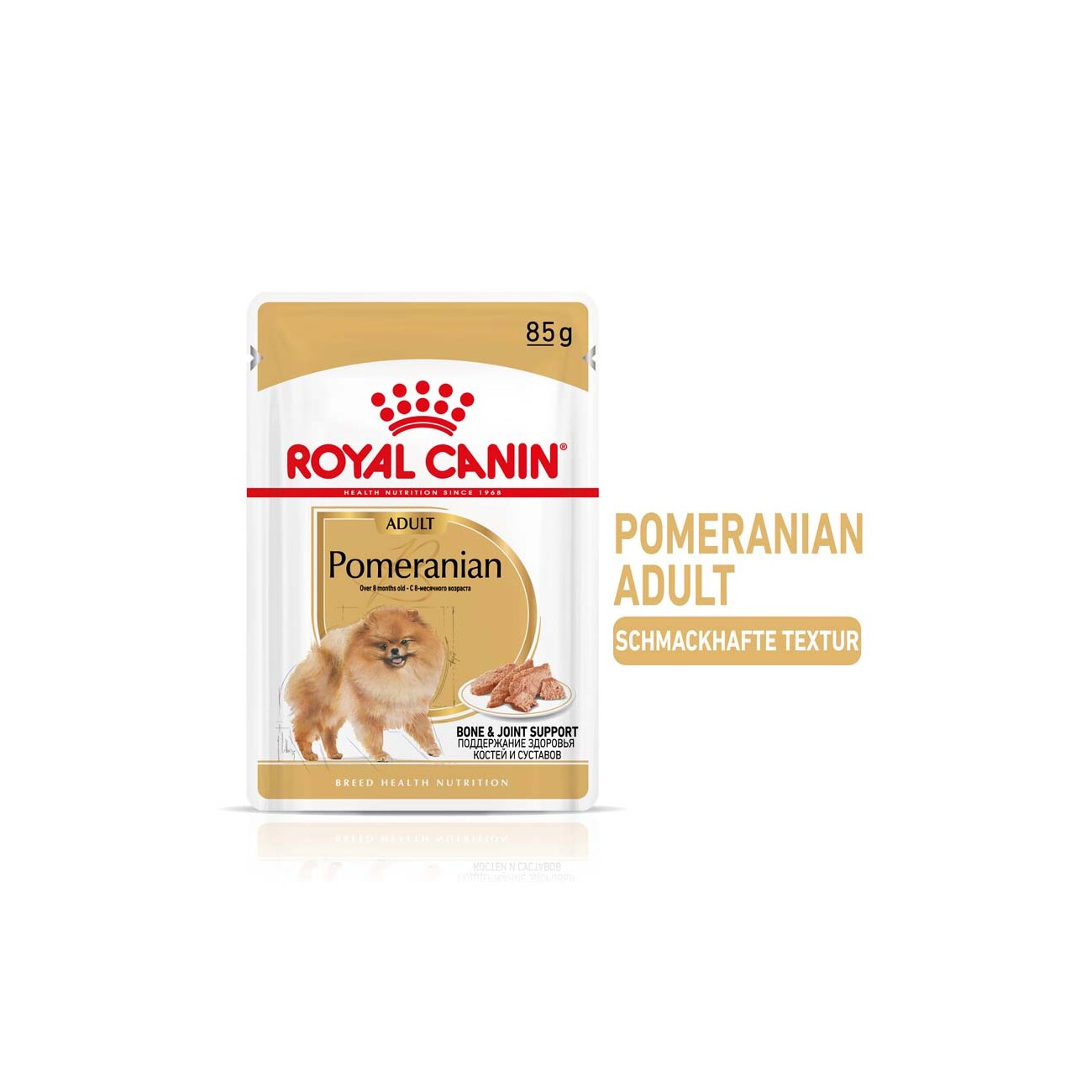 ROYAL CANIN Breed Pomeranian Feuchtnahrung für Zwergspitze als Mousse (>8 Monate)12x85g