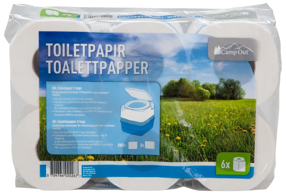 CampOut Toiletpapir 2 lags 6-pak