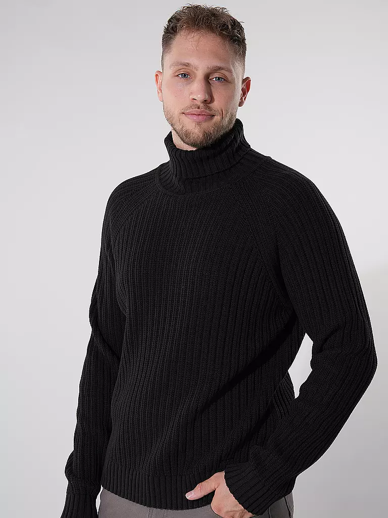 HUGO Rollkragenpullover SIGUR schwarz