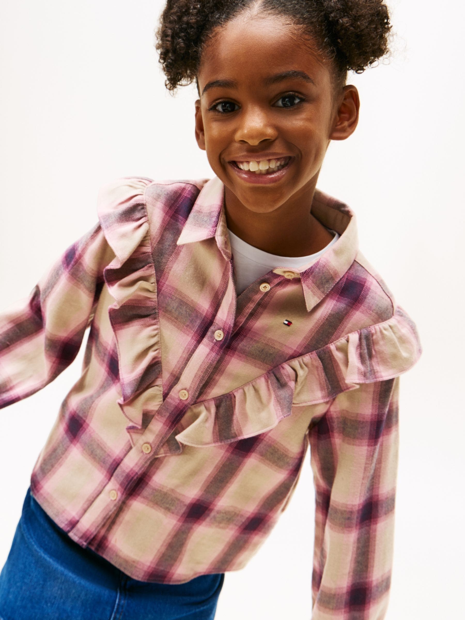 Bruin - Tommy Hilfiger Ruffle Relaxed Fit Blouse
