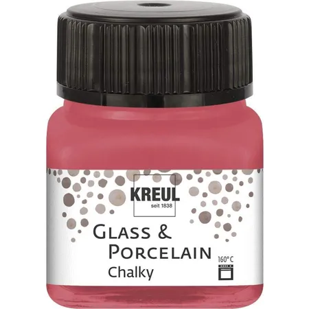 KREUL Glass & Porcelain Chalky, cozy red, 20 ml