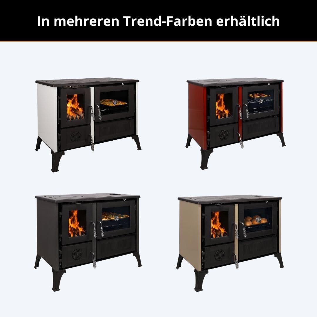 365® Küchenherd Cook Smart beige emailliert 8 kW Gusseisen A+