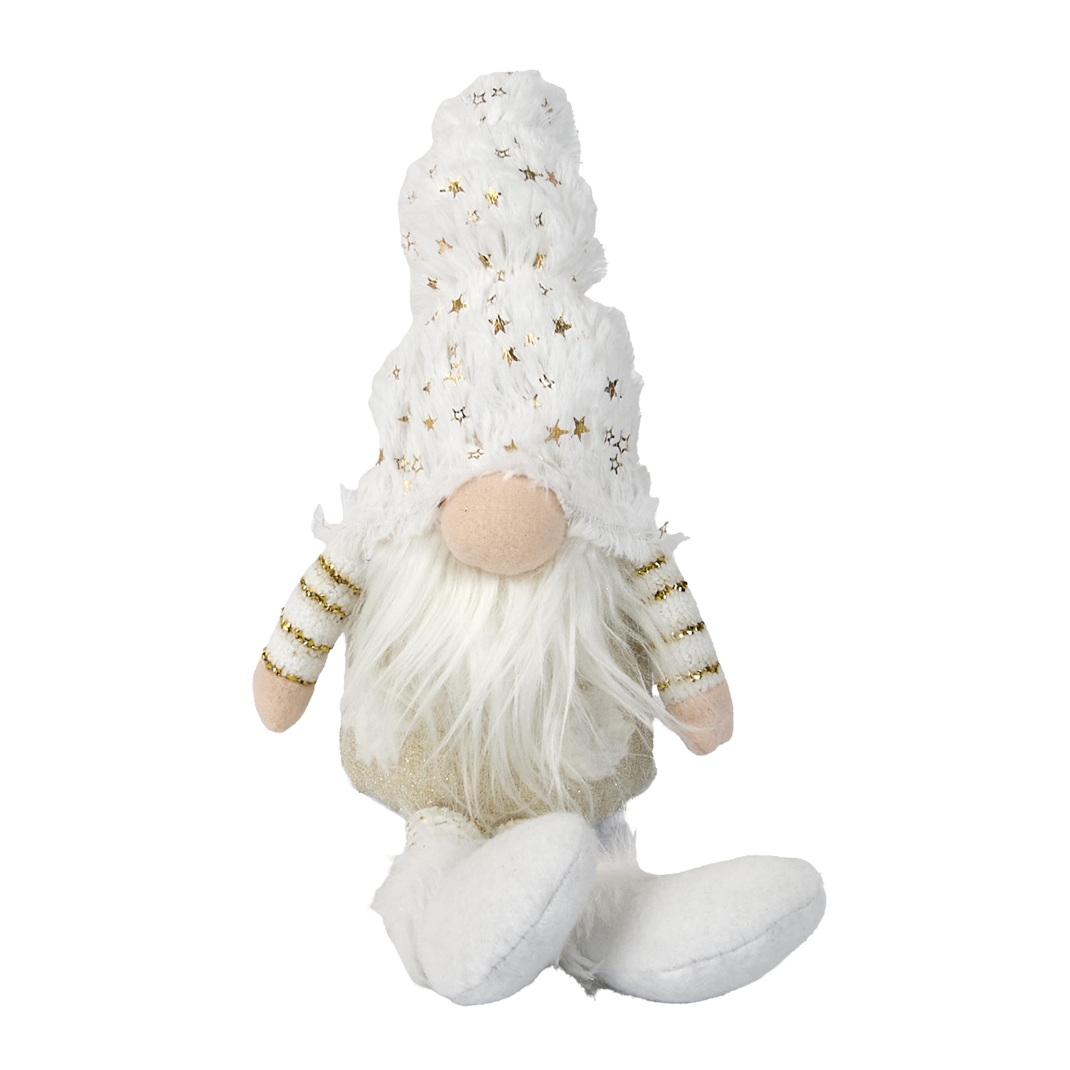 GNOME BLANC DORE ASSIS 20X12X58CM