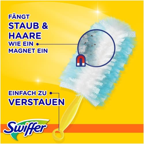 Swiffer Staubmagnet Starter-Set (1 Griff + 3 Nachfülltücher)