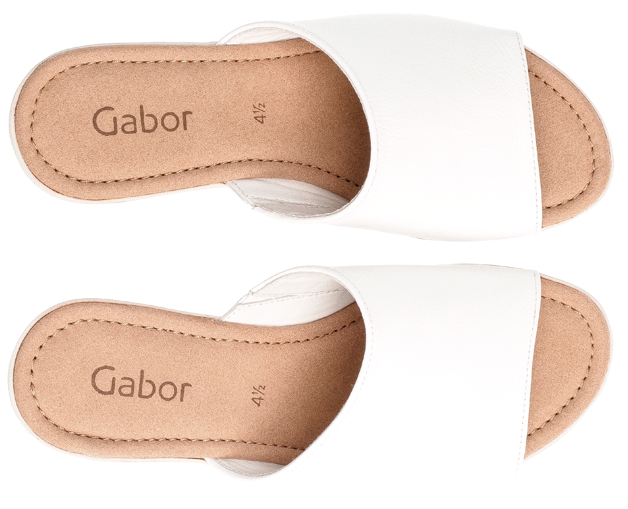 Gabor Pantolette  , Keilabsatz, Sommerschuh, Schlappe, raffinierte Absatzgestaltung