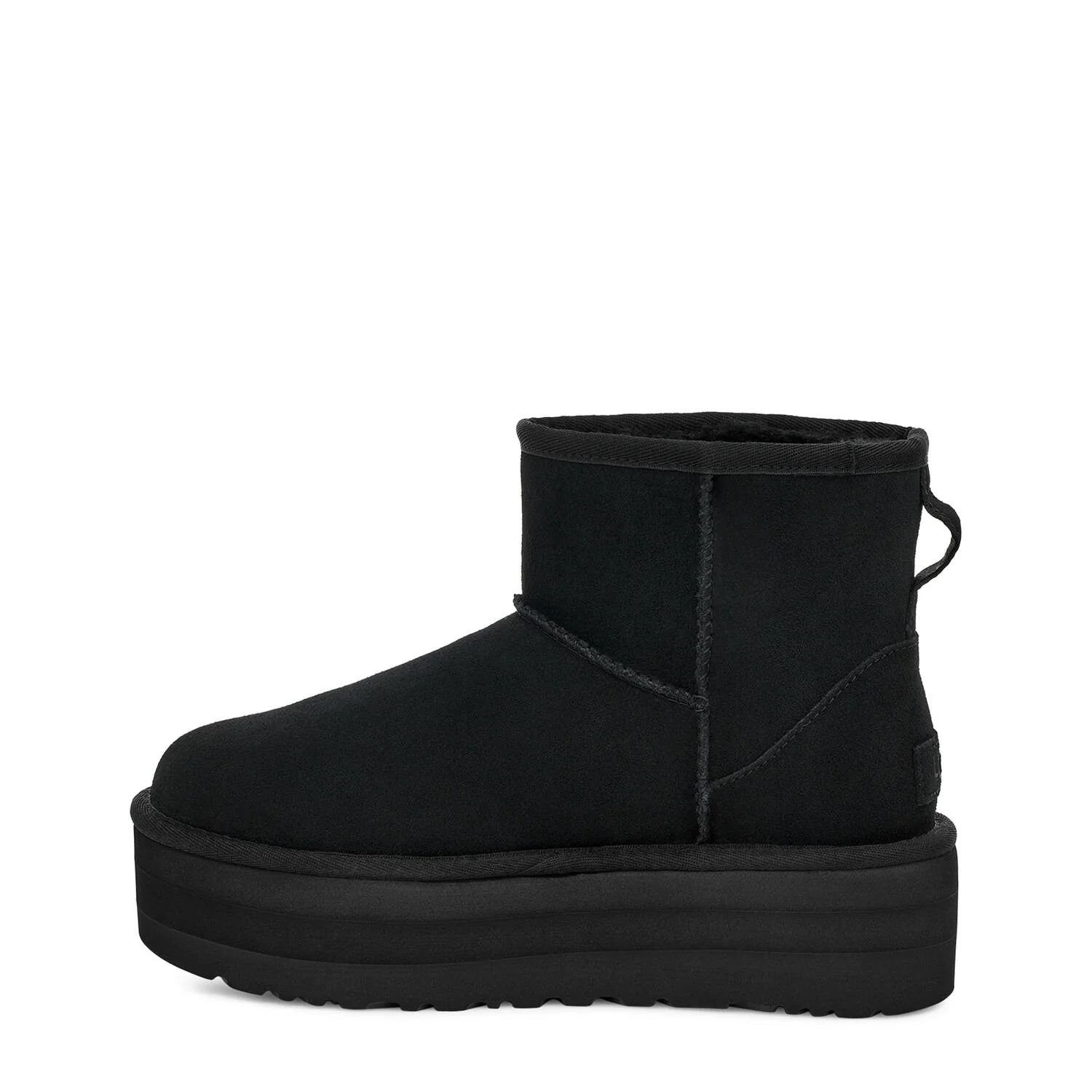 UGG  W Classic Mini Platform bamsestøvler - sort
