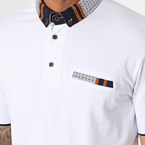 Polo Manches Courtes Blanc