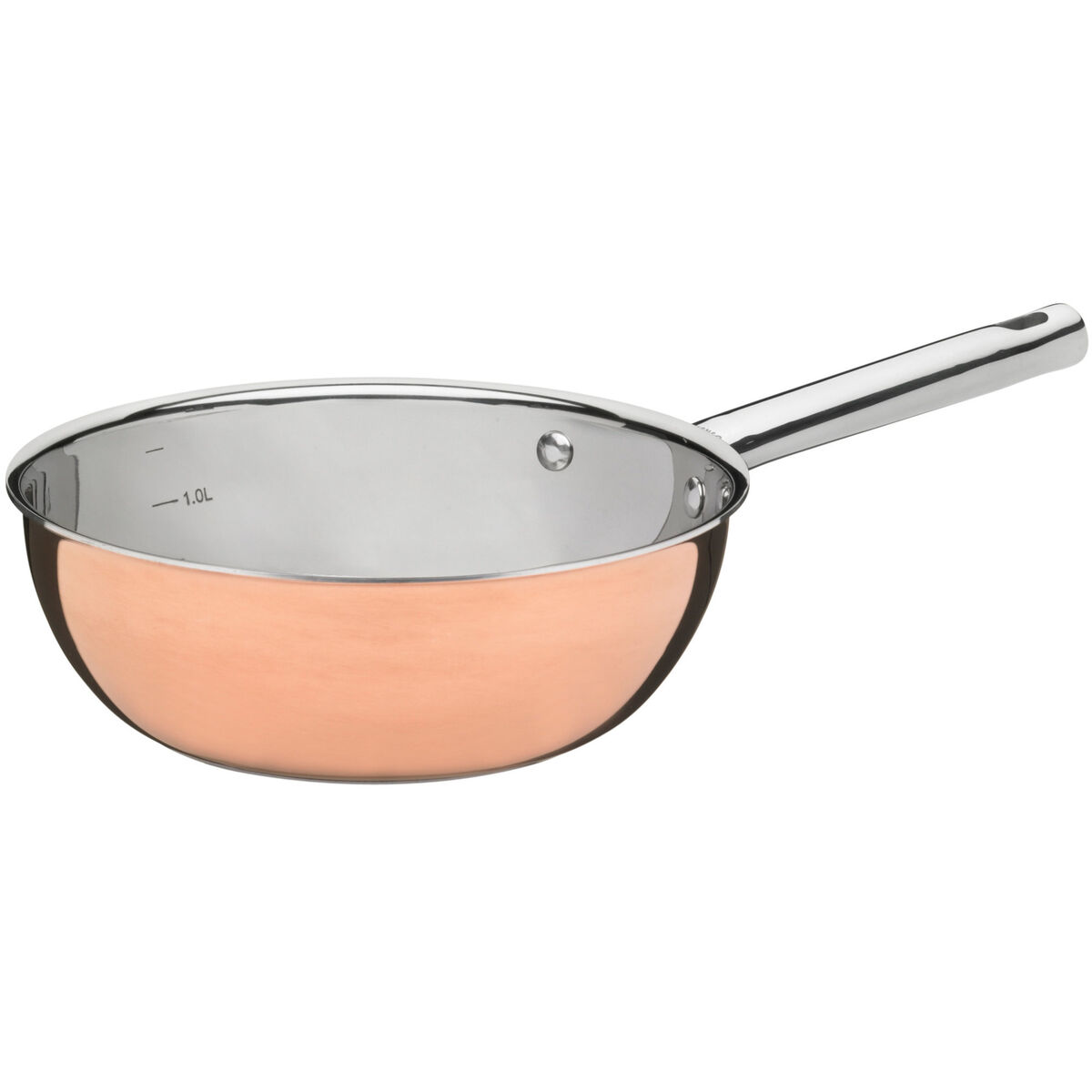 Sauteuse 1,5 liter Kobber