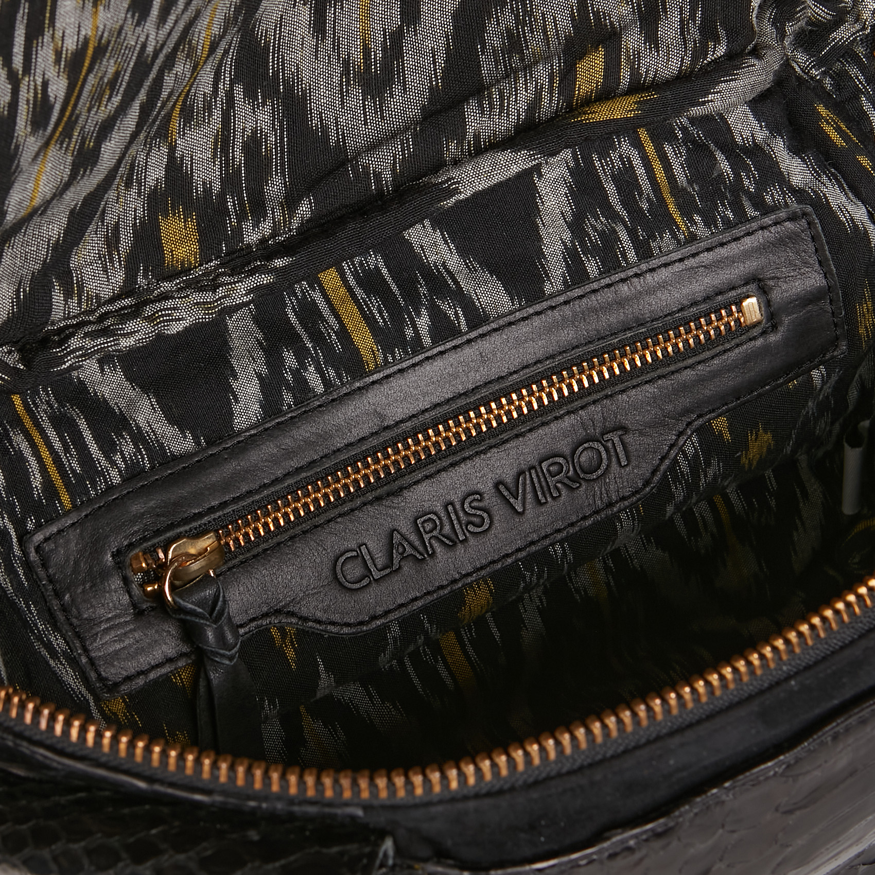 JULES - Sac banane en python | Noir