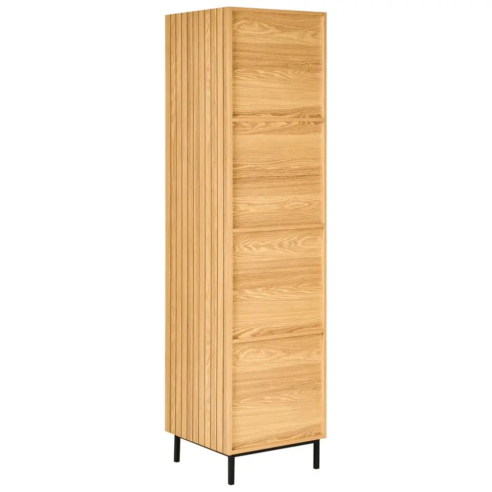 LEANDRO - Opbergkast 4 planken - Lichtbruin - MDF
