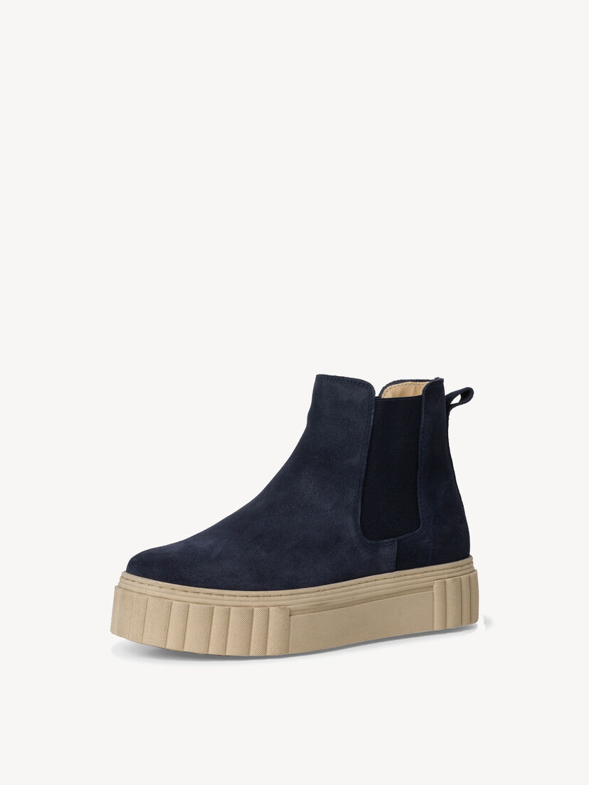Leren Chelseaboot - blauw