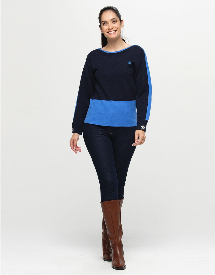 Pull bleu milano