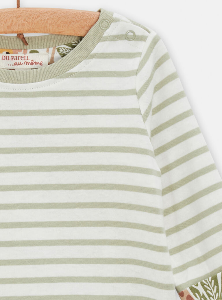 T-shirt réversible à manches longues pour bébé garçon
