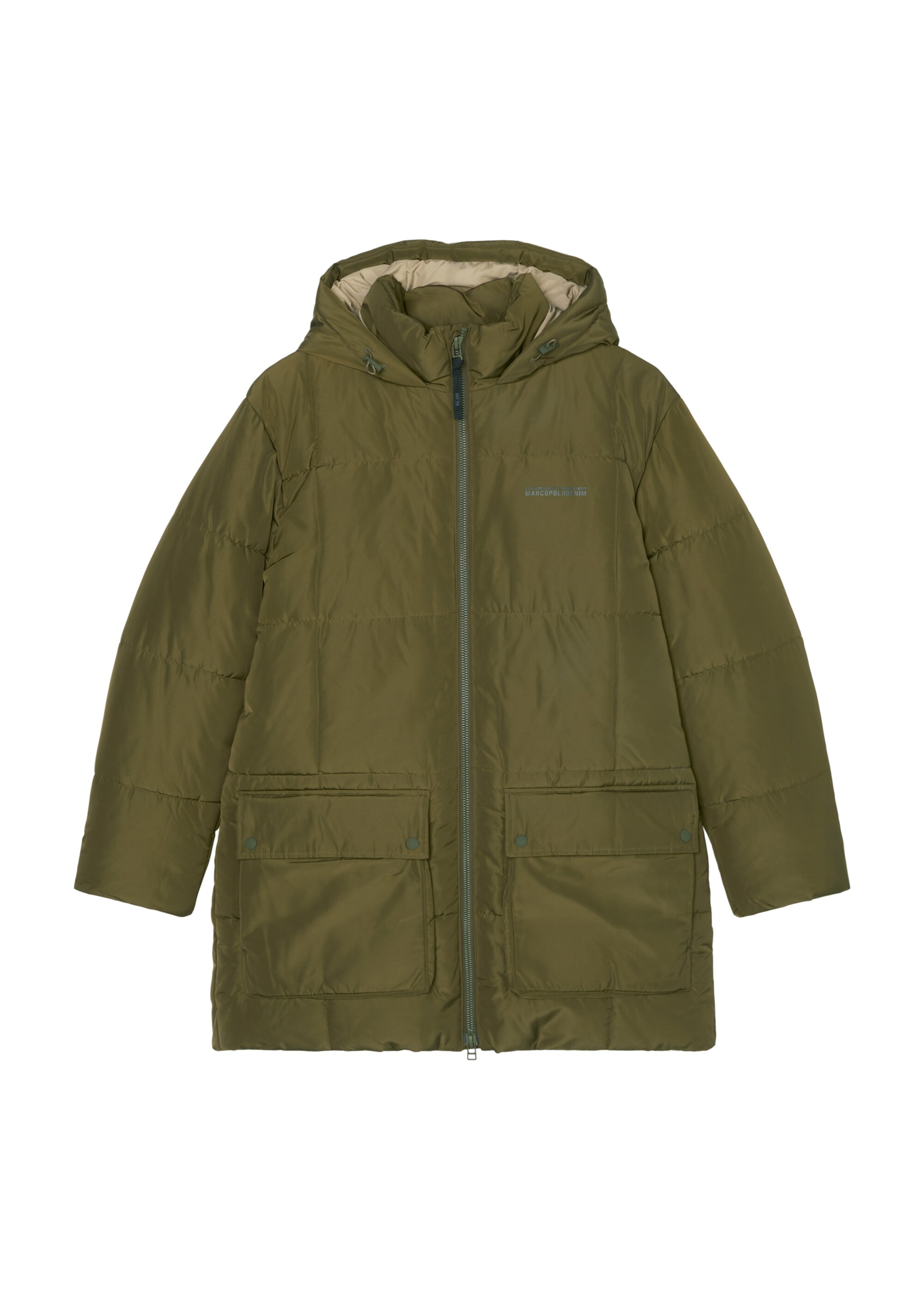 Puffer-Parka relaxed aus recyceltem Polyester