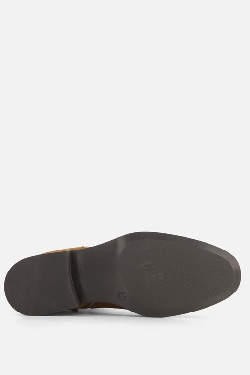 Linea Zeta Enkellaarsjes cognac Leer