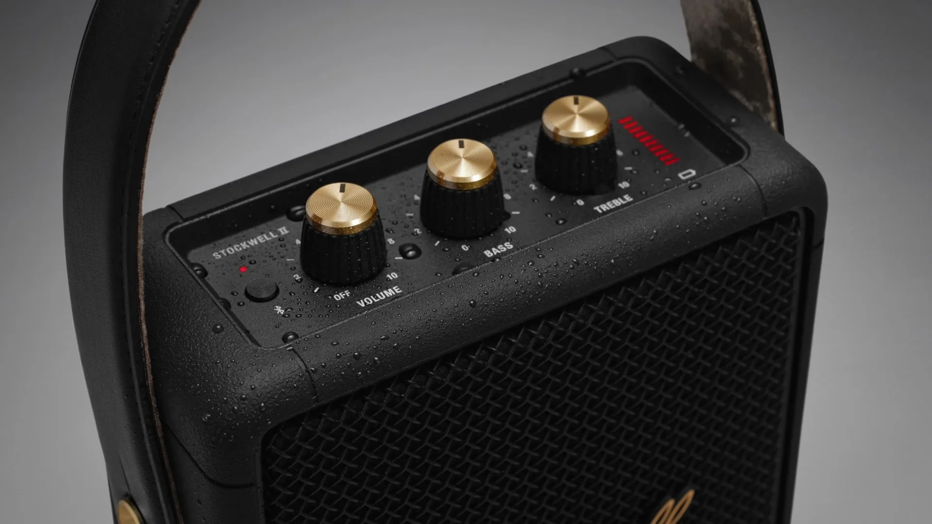 Marshall Stockwell II Black & Brass Enceintes Bluetooth portables