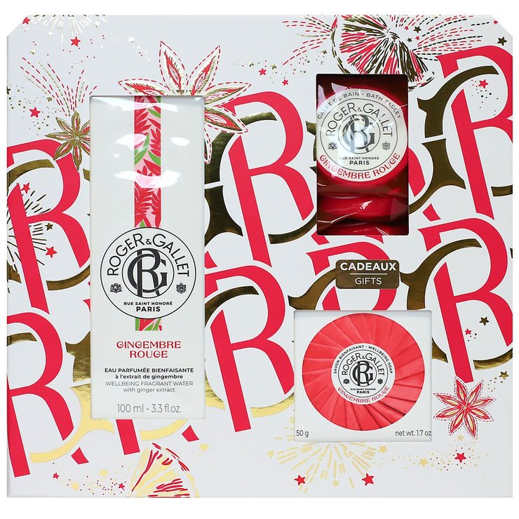 Coffret Gingembre rouge rituel parfumé 100ml + 2 produits offerts