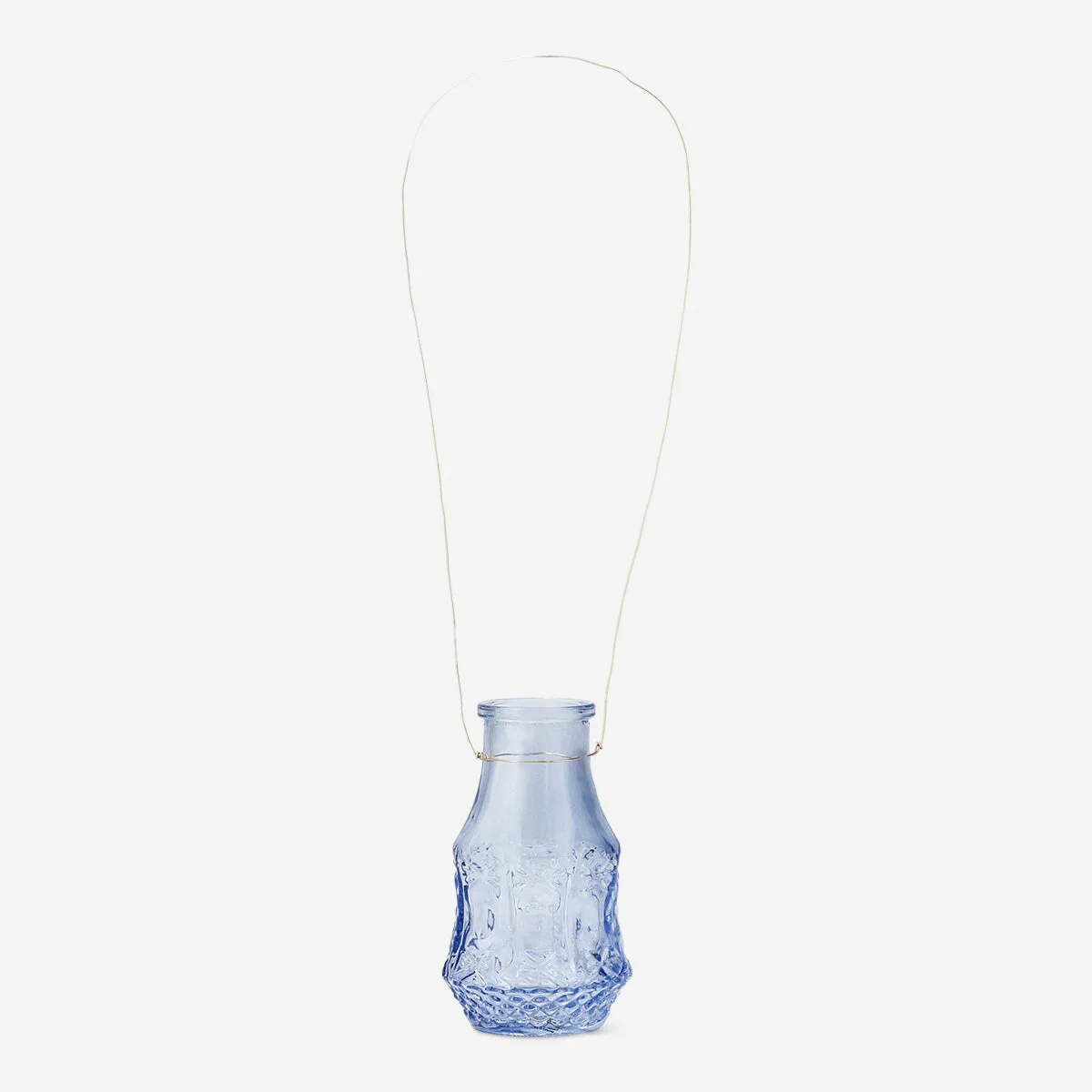 Mini blå glasvase