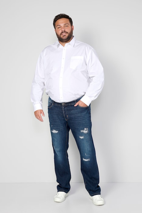 Boston Park Jeans, Bauchfit, 5-Pocket, leicht destroyed, bis 41