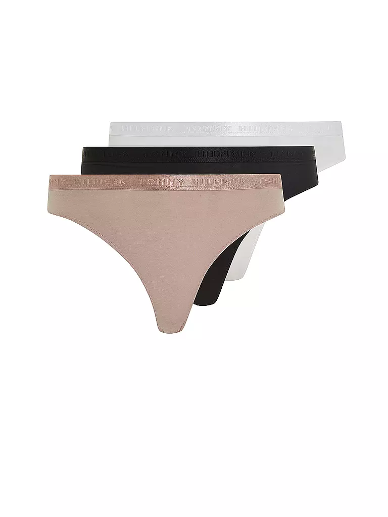 TOMMY HILFIGER Strings 3-er Pkg. schwarz