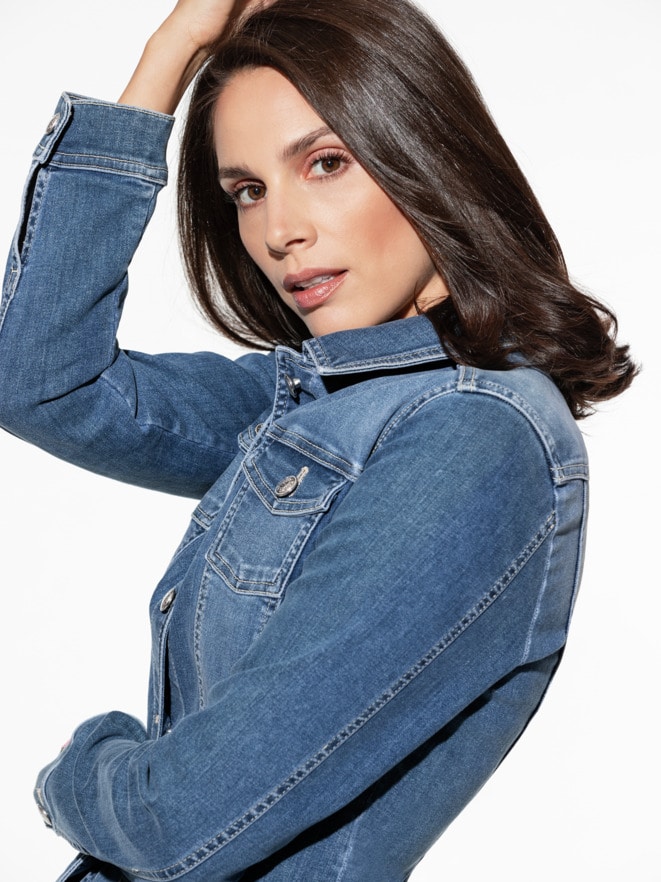 Powerstretch-Jeansjacke