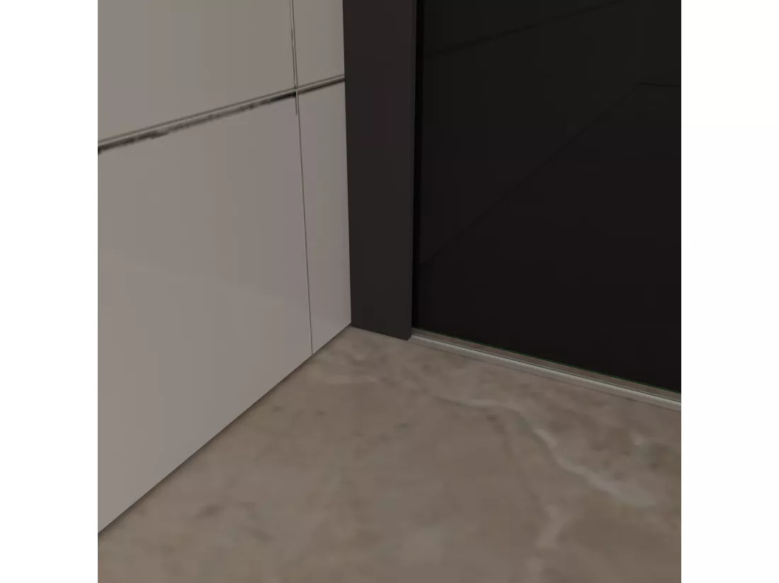 AICA paroi de douche 100x200cm,Paroi douche italienne industrielle,avec une barre de fixation extensible,Conception et intimité