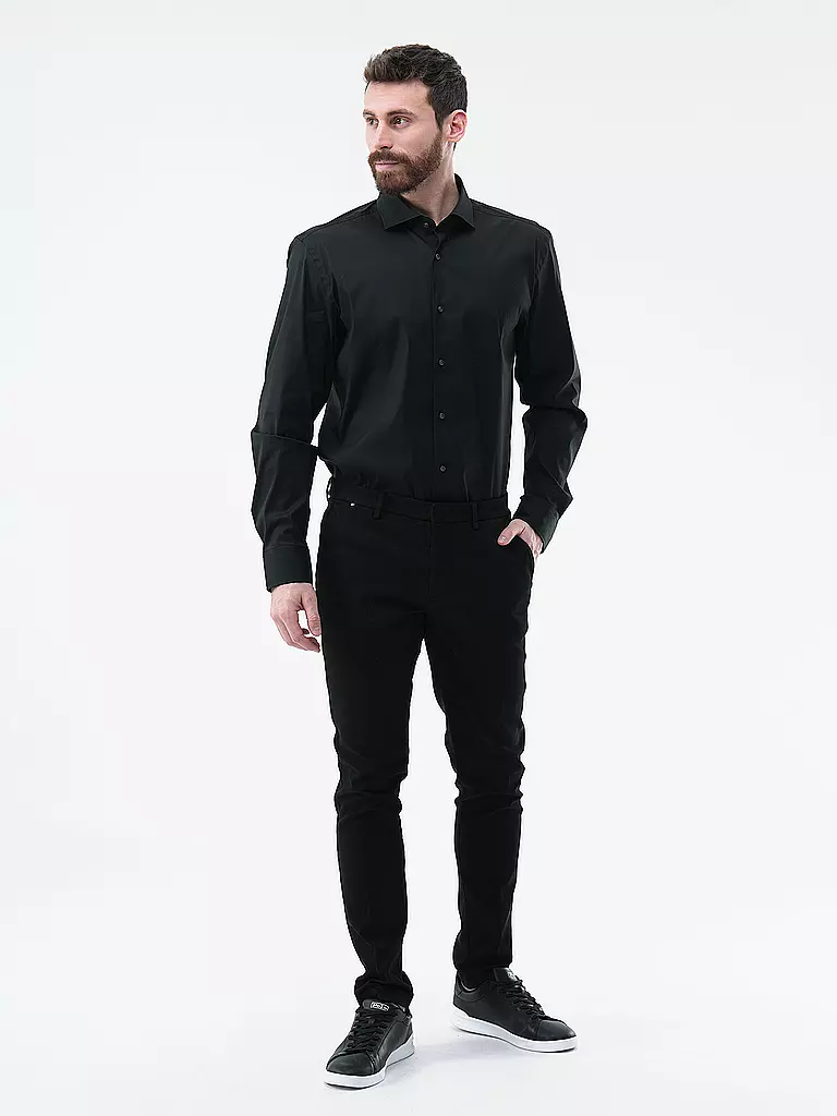 BOSS Hemd Slim Fit P-HANK schwarz