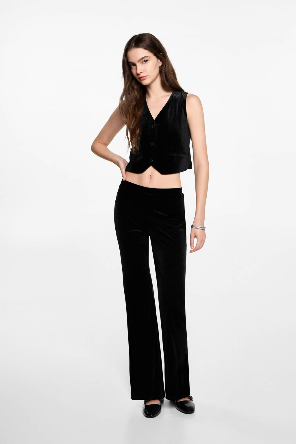 MANGO TEEN gilet zwart