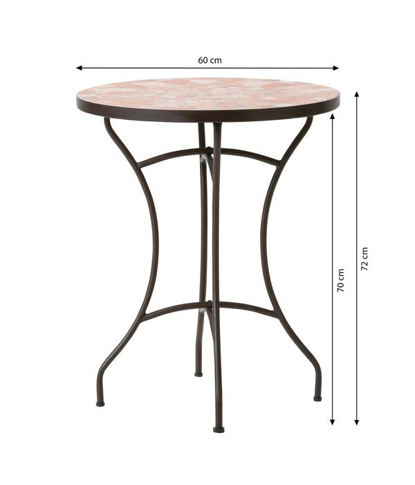 Dehner Mosaiktisch Chiara, terra-rosé