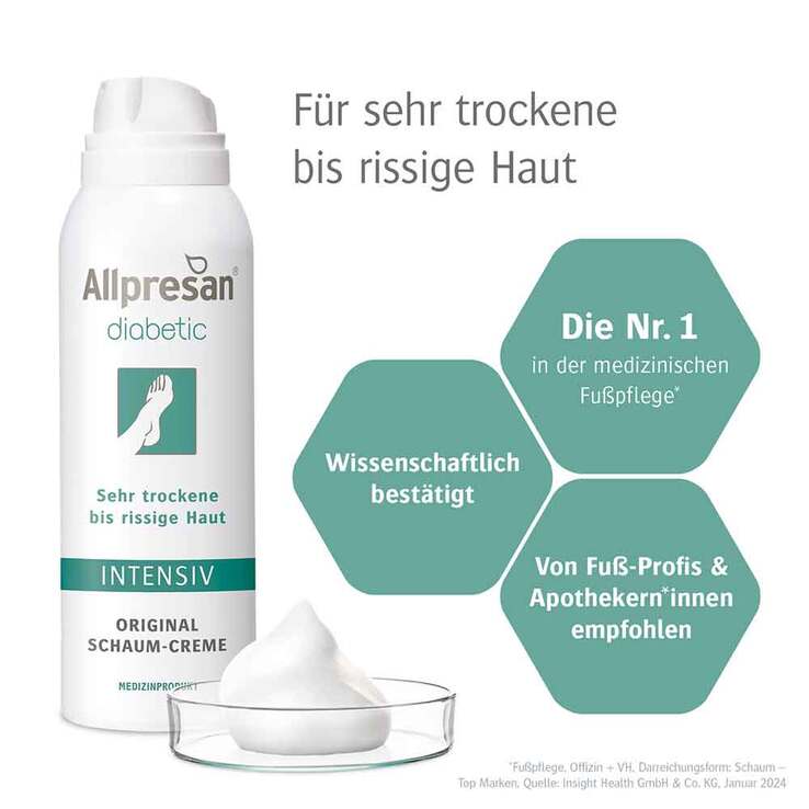 Allpresan diabetic Fuß Intensiv Schaum, 125 ml