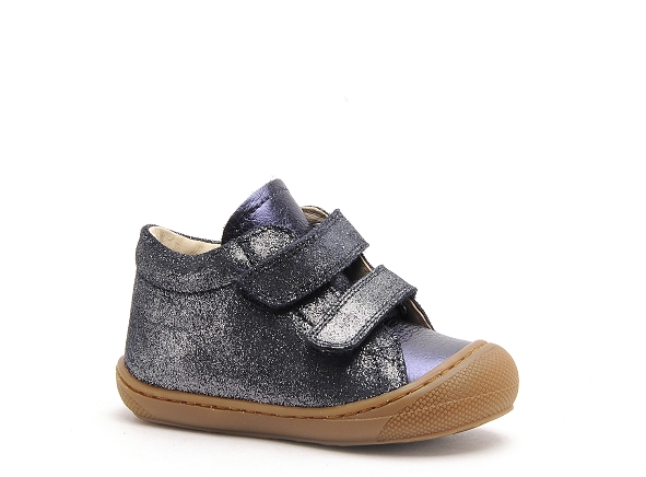 Naturino boots bottine bebe cocoon vl suede glittermetallic noir