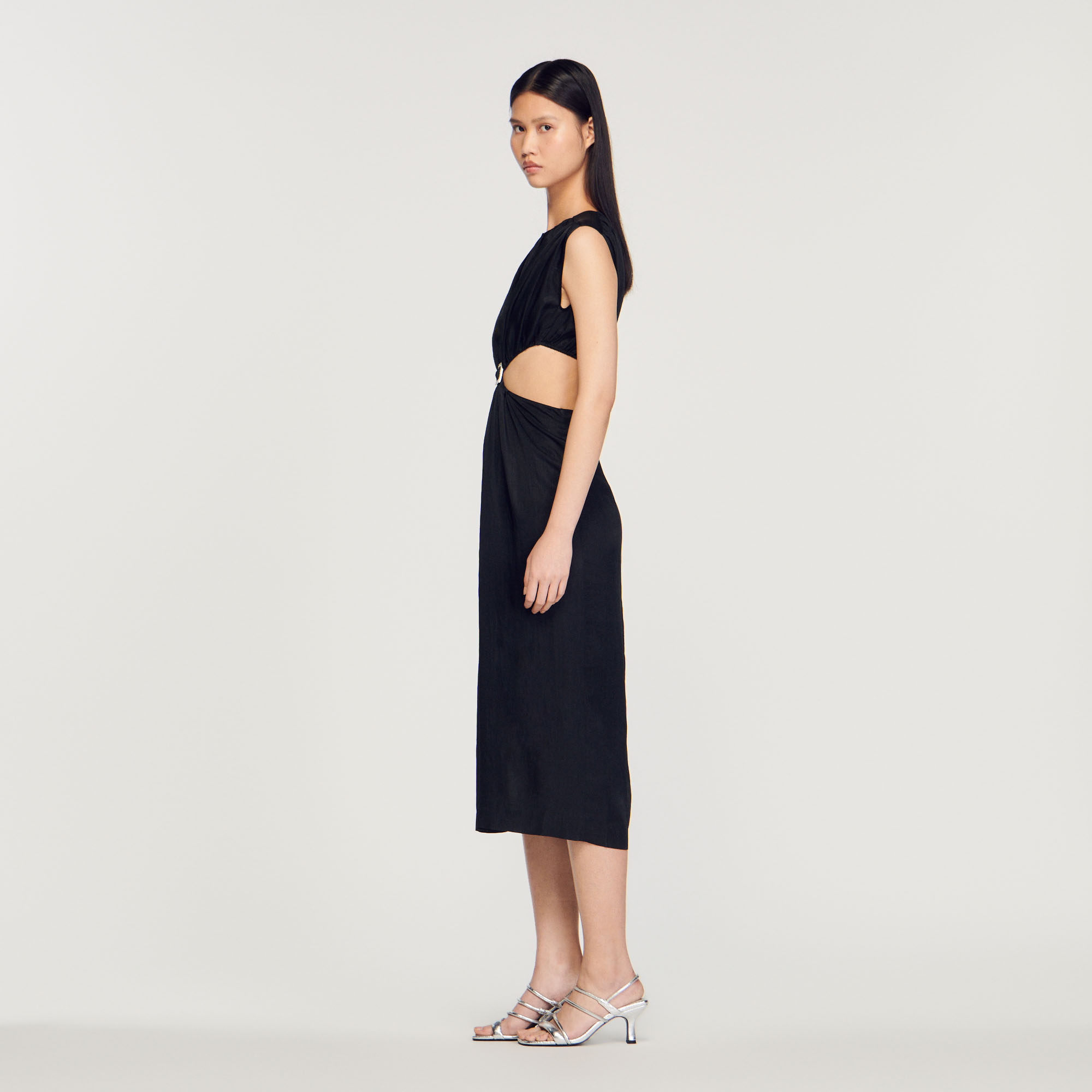 Robe mi-longue bijou