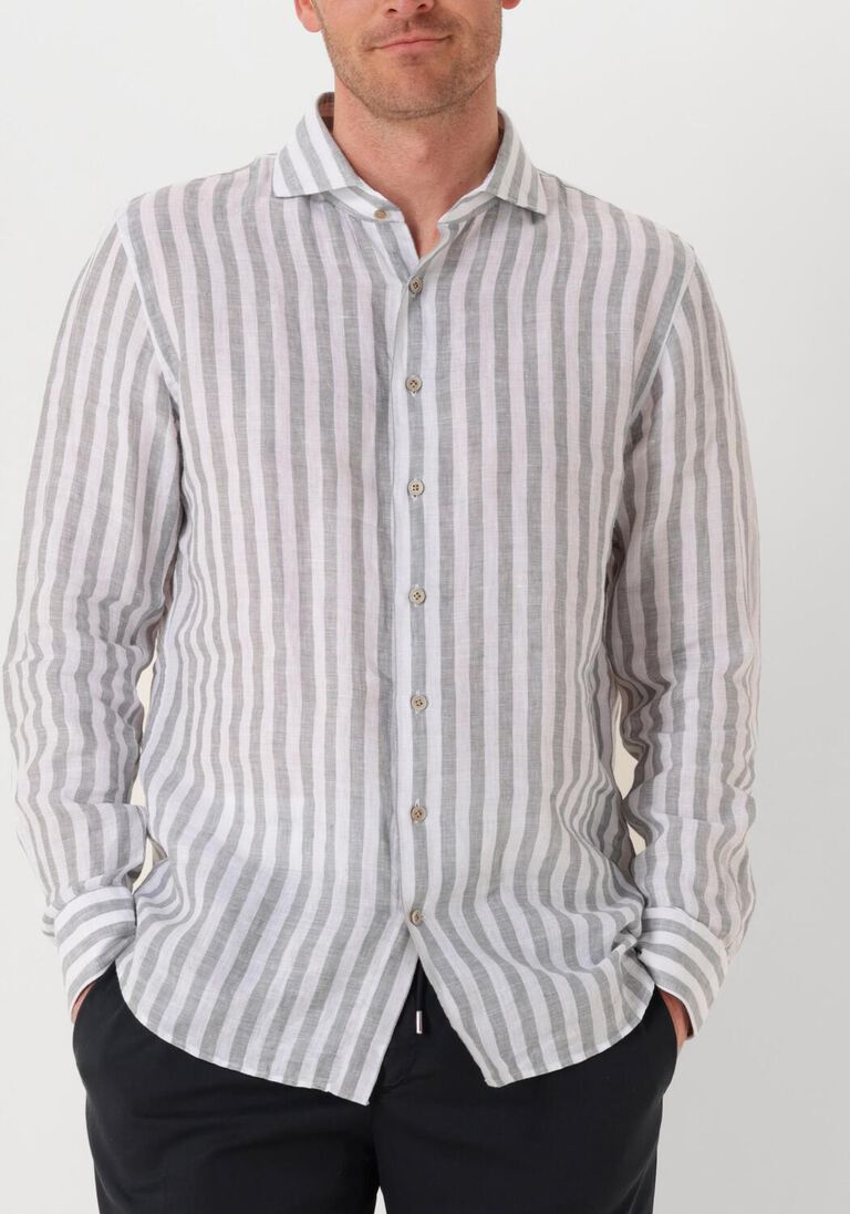 witte profuomo klassiek overhemd shirt x-cutaway linen