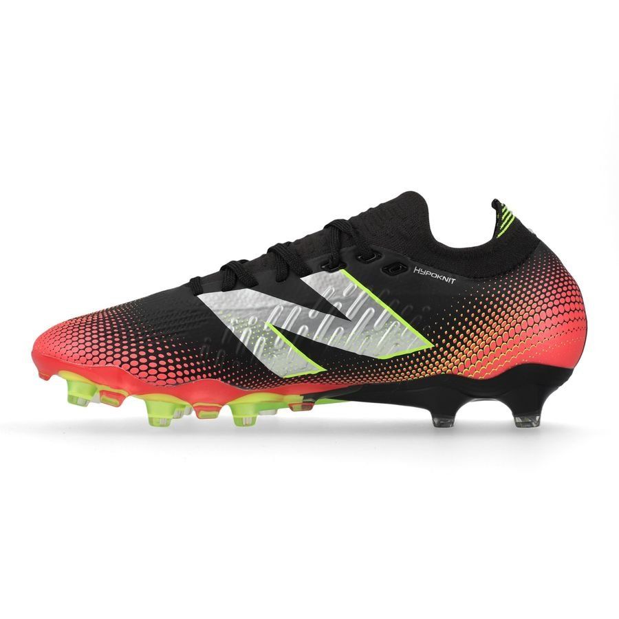 New Balance Tekela V4 Pro Low FG Flash Point - Noir/Rouge/Argenté