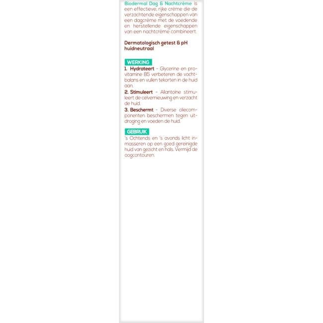Biodermal Dag- en Nachtcrème 100 ML