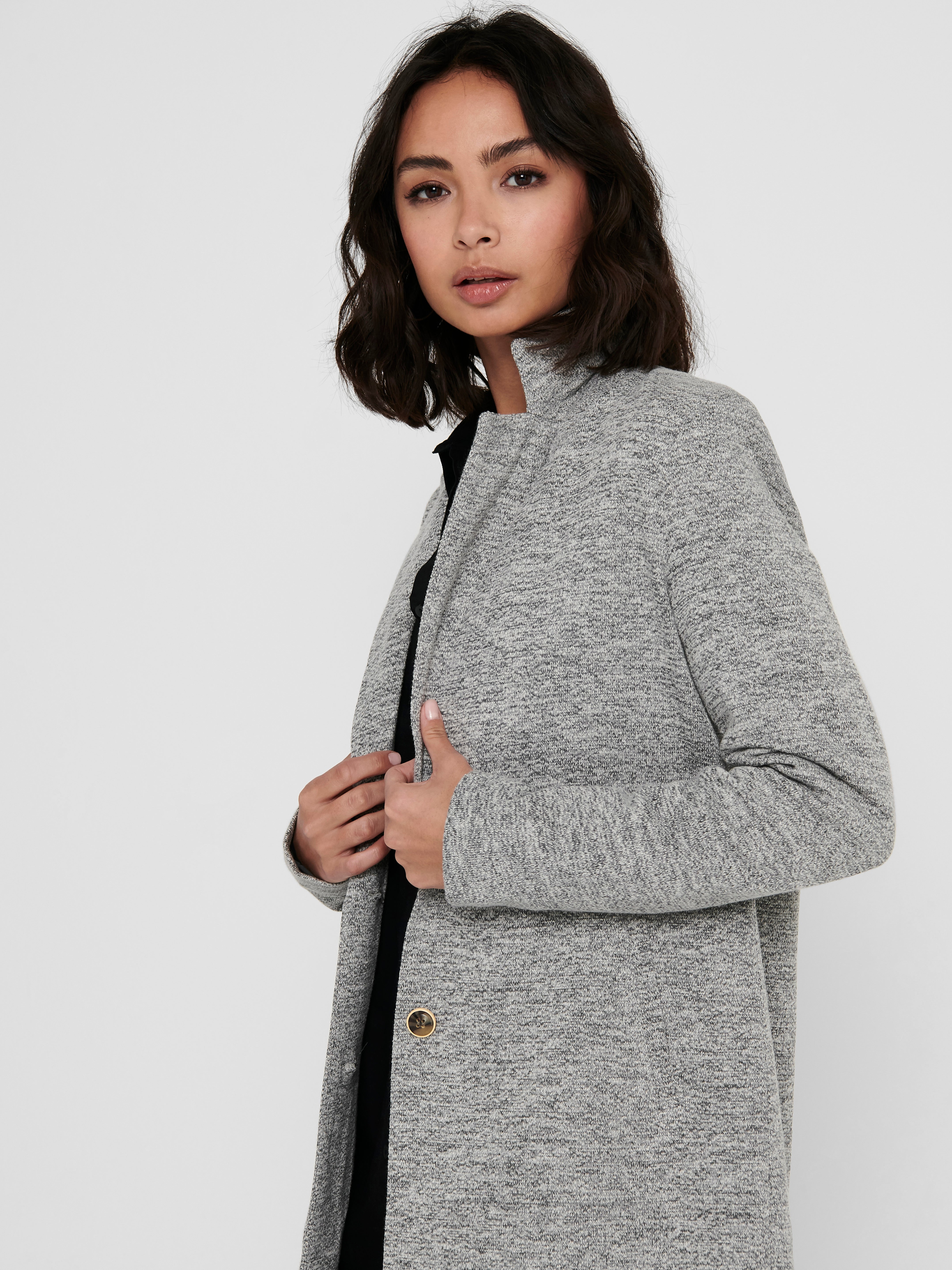 ONLCARRIE Mantel Light Grey Melange