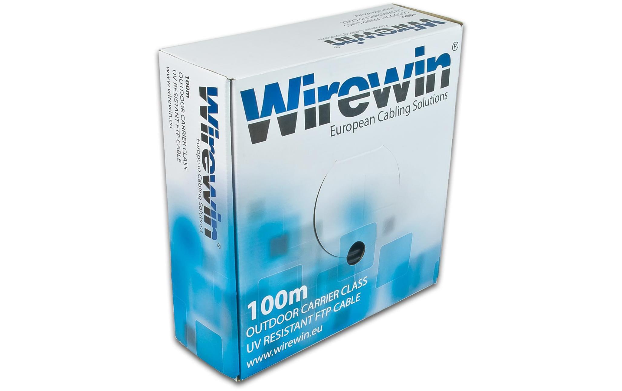 Rangierkabel VKBOX OUTDOOR 100.0 Cat 5e, FTP, 100 m, SchwarzCat. 5e F/UTP-Patchkabel