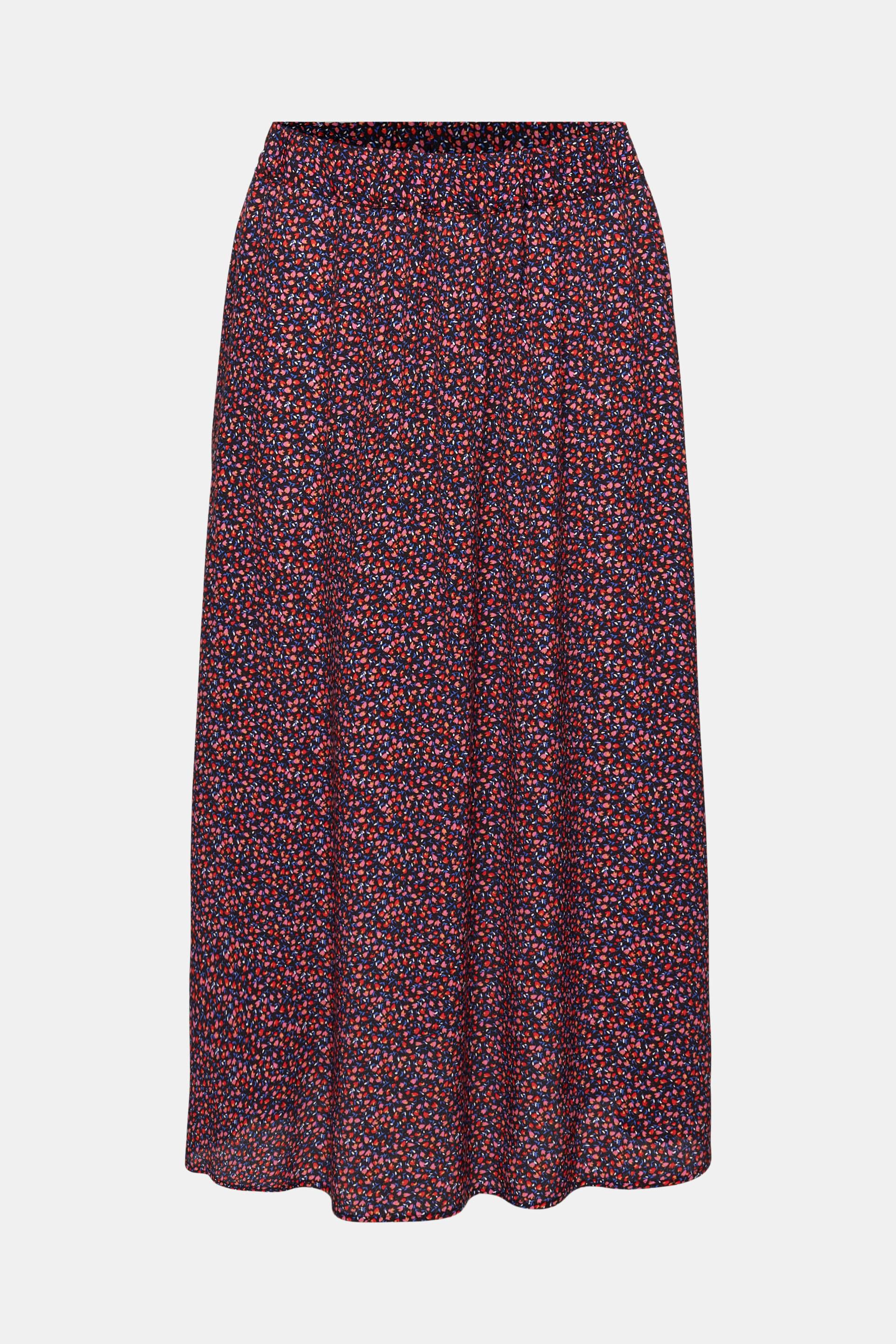 Jupe à motif de longueur midi