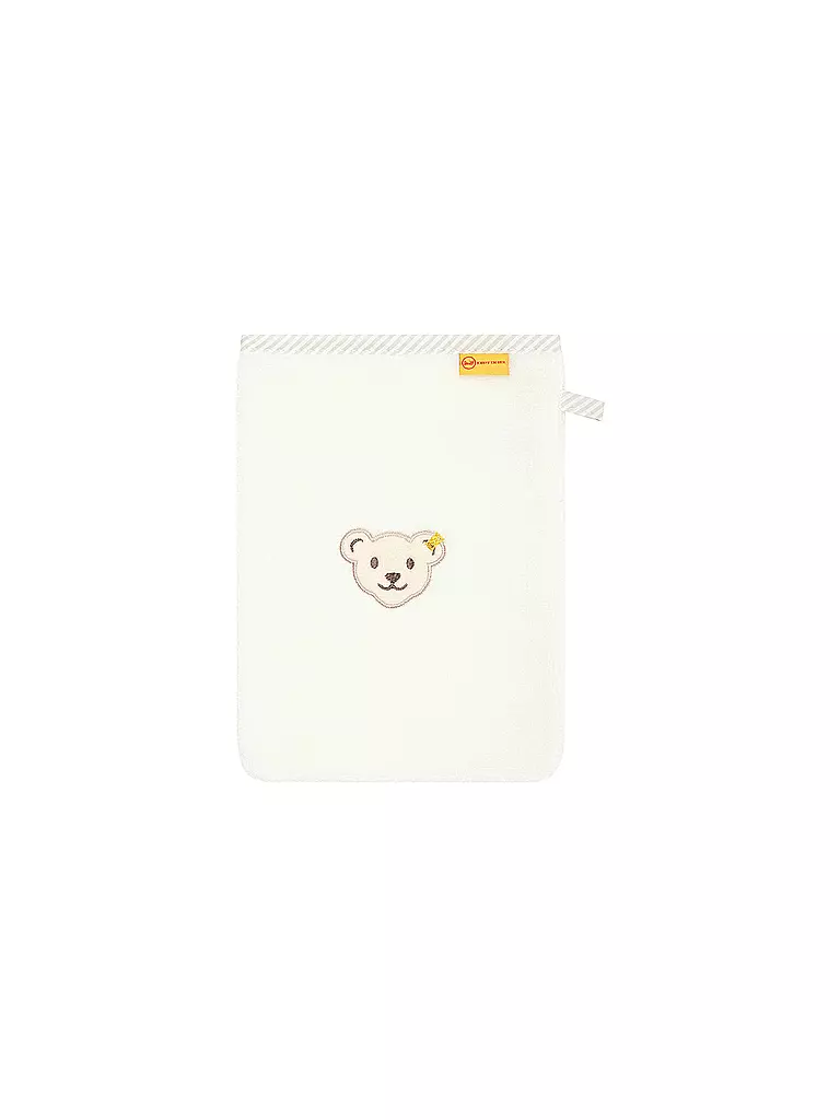 STEIFF Baby Waschlappen weiss