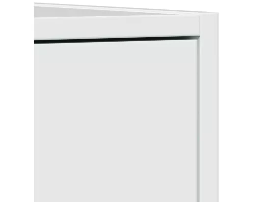 Armoire d'apothicaire blanc brillant bois d’ingénierie